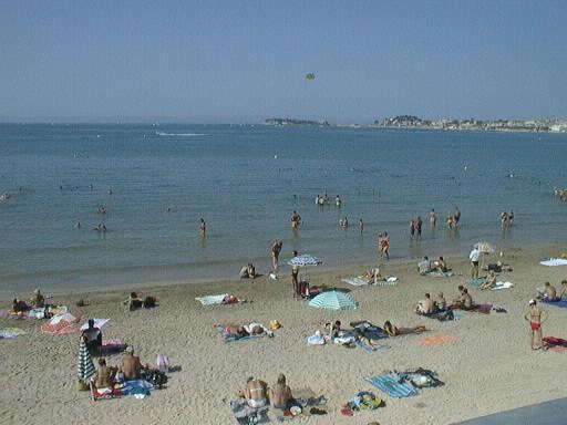 50M Plage T2 Grande Terrasse Vue Mer Climatise Piscine Chauffee, Parking Clos Gratuit ซานารี-ซูร์-แมร์ ภายนอก รูปภาพ